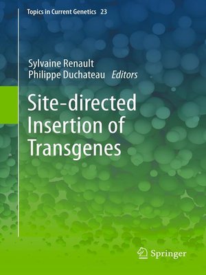 cover image of Site-directed insertion of transgenes
